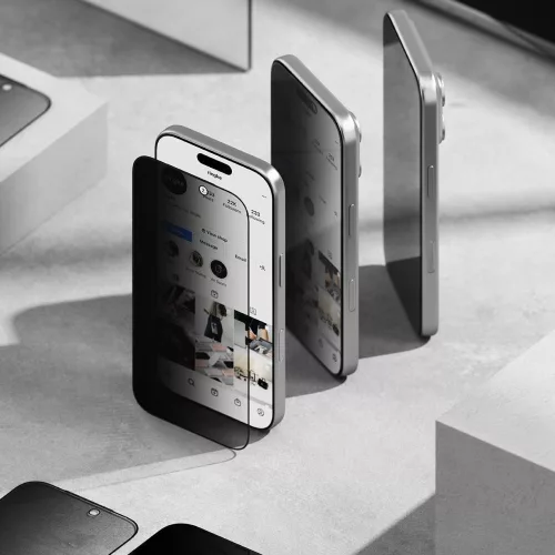 Ringke Easy Slide iPhone 17 betekintésgátló kijelzővédő üvegfólia felhelyező applikátorral - 2db