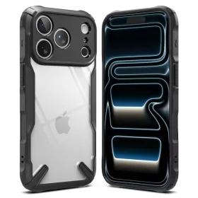   Ringke Fusion X iPhone 17 Pro Max ütésálló hátlap tok - fekete