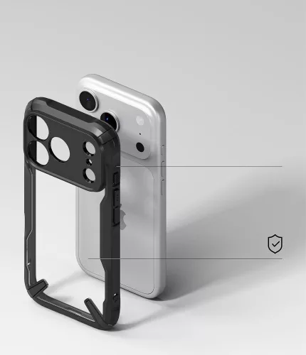Ringke Fusion X iPhone 17 Pro Max ütésálló hátlap tok - fekete