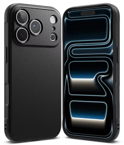 Ringke Onyx iPhone 17 Pro Max ütésálló szilikon hátlap tok - fekete
