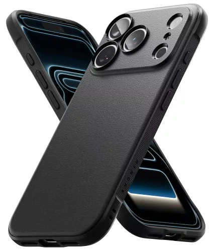 Ringke Onyx iPhone 17 Pro Max ütésálló szilikon hátlap tok - fekete