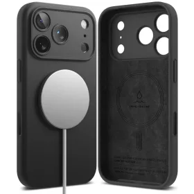   Ringke Magnetic MagSafe iPhone 17 Pro Max szilikon hátlap tok - fekete