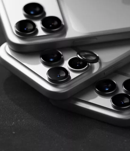 Ringke Camera iPhone  kamera lencsevédő üvegfólia - 2db - fekete