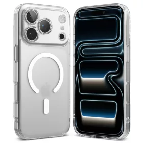   Ringke Fusion Magnetic MagSafe iPhone 17 Pro hátlap tok - matt átlátszó