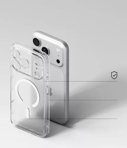 Ringke Fusion Magnetic MagSafe iPhone 17 Pro hátlap tok - matt átlátszó