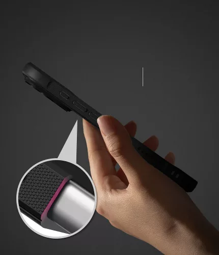 Ringke Onyx iPhone 17 Pro ütésálló szilikon hátlap tok - fekete
