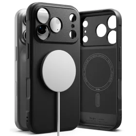   Ringke Onyx Magnetic MagSafe iPhone 17 Pro szilikon hátlap tok - fekete