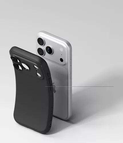 Ringke Onyx Magnetic MagSafe iPhone 17 Pro szilikon hátlap tok - fekete
