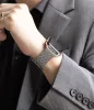 Apple Watch 8/9/10/11/12/SE/Ultra 44/45/46/49 mm ezüst Ringke Metal One Mesh milánói acél óraszíj