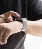 Apple Watch 8/9/10/11/12/SE/Ultra 44/45/46/49 mm ezüst Ringke Metal One Mesh milánói acél óraszíj