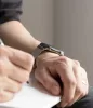 Apple Watch 8/9/10/11/12/SE/Ultra 44/45/46/49 mm ezüst Ringke Metal One Mesh milánói acél óraszíj