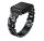Apple Watch szíj (38/40/41/42mm(Series 10) Luxury V3 fém - fekete