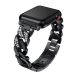 Apple Watch szíj (38/40/41/42mm(Series 10) Luxury V3 fém - fekete