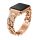 Apple Watch szíj (38/40/41/42mm(Series 10) Luxury V3 fém - rosegold