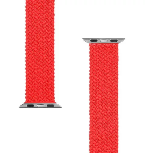 Apple Watch 38/40/41/42mm(Series 10) Tactical 758s kötött óraszíj M-es méret - piros