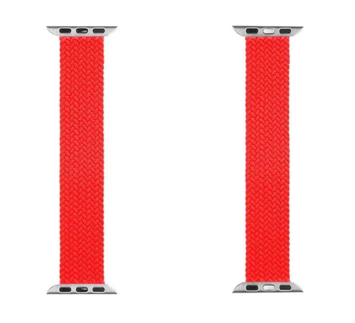 Apple Watch 38/40/41/42mm(Series 10) Tactical 758s kötött óraszíj M-es méret - piros