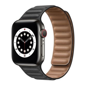 Apple Watch 38/ 40/ 41 mm fekete Loop mágneses óraszíj