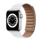Apple Watch szíj, (38/40/41/42mm(Series 10) mágneses óraszíj - fehér