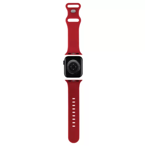 Hello Kitty Liquid  Kitty Head Logós Apple Watch szíj 38/40/41/42mm(Series 10) - piros 