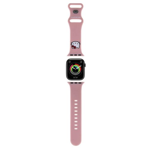 Hello Kitty Liquid  Kitty Head Logós Apple Watch szíj (38/40/41mm) - pink