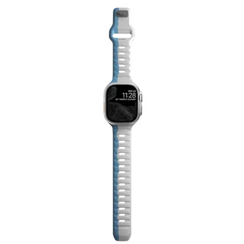 NOMAD Sport Strap Apple Watch szíj 42/ 44/ 45/ 46 /49 mm - Lunar Gray/Electric Blue