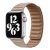 Apple Watch 3/4/5/6/7/SE 38/40/41mm sötétkék Loop Leather bőr óraszíj mágneses