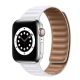 Apple Watch 42/ 44/ 45/ 49 mm fehér Loop mágneses óraszíj