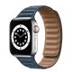 Apple Watch szíj, 42/ 44/ 45/ 49 mm mágneses óraszíj - sötétkék