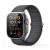 Apple Watch 1/2/3/4/5/6/7/SE 42/44/45 mm Tactical 769s kötött óraszíj L-es méret fekete