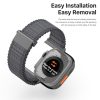DUX DUCIS YC nylon Apple Watch szíj 42/ 44/ 45/ 46 /49 mm  - sötétszürke