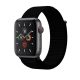 Apple Watch szíj 42/ 44/ 45/ 49 mm, Sportpánt tépőzáras  - fekete