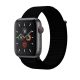 Apple Watch szíj 42/ 44/ 45/ 46 /49 mm, Sportpánt tépőzáras  - fekete