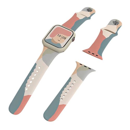 Apple Watch szíj (38/40/41/42mm(Series 10) Moro Szilikon terepmintás design 3