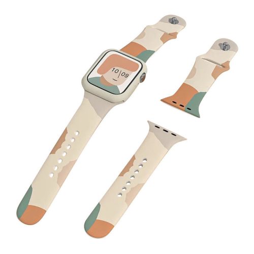 Apple Watch szíj (38/40/41/42mm(Series 10) Moro Szilikon terepmintás design 5