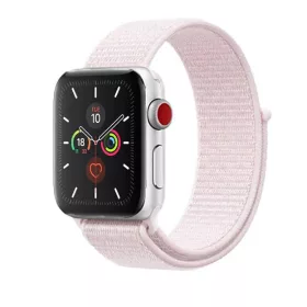 Apple Watch 38/ 40/ 41 mm nylon óraszíj gyöngy rózsaszín színű Alphajack