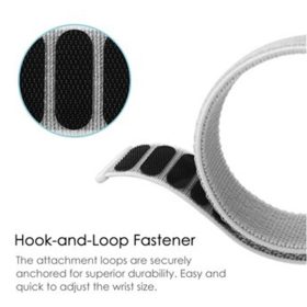 Apple Watch 38/ 40/ 41 mm nylon óraszíj gyöngy rózsaszín színű Alphajack