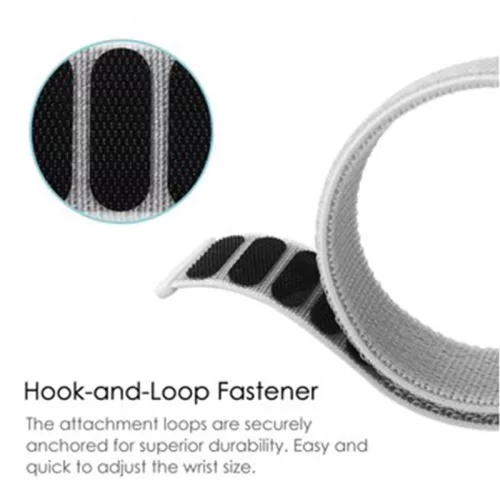 Apple Watch 38/ 40/ 41 mm nylon óraszíj gyöngy rózsaszín színű Alphajack