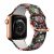 Apple Watch 38/40/41mm szilikon óraszíj rózsaszín leopárd Alphajack