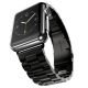 Apple Watch szíj  42/ 44/ 45/ 46 /49 mm  rozsdamentes vastag acél -fekete