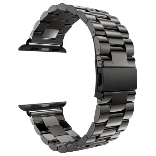 Apple Watch szíj  42/ 44/ 45/ 46 /49 mm  rozsdamentes vastag acél -fekete