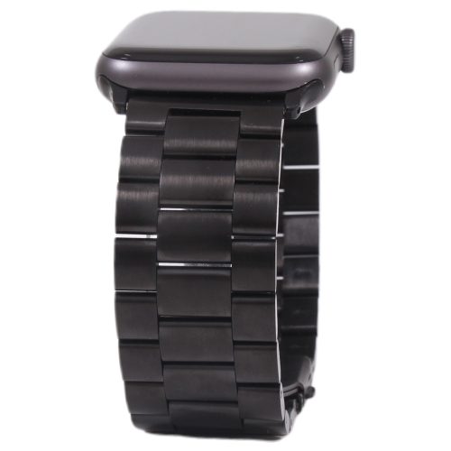 Apple Watch szíj  42/ 44/ 45/ 46 /49 mm  rozsdamentes vastag acél -fekete