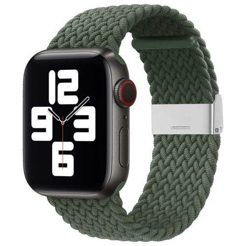Apple Watch (38/40/41/42mm(Series 10) Fabric szövet óraszíj - zöld