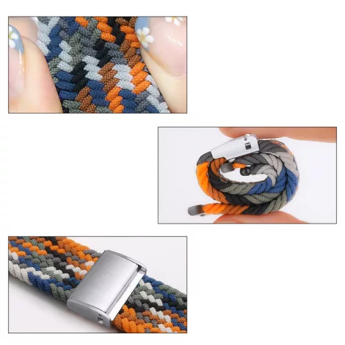 Apple Watch 38/40/41/42mm(Series 10) Fabric szövet óraszíj - zöld