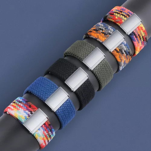 Apple Watch 38/40/41/42mm(Series 10) Fabric szövet óraszíj - zöld