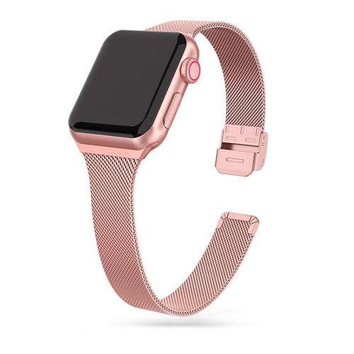 Apple Watch 38/ 40/ 41 mm Tech-Protect milánói óraszíj rose gold