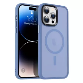   Apple iPhone 14 Pro Max tok, MagSafe-kompatibilis áttetsző matt égkék 