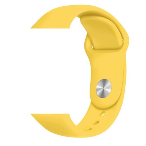 Apple Watch szíj Szilikon (38/40/41/42mm(Series 10) - mustársárga