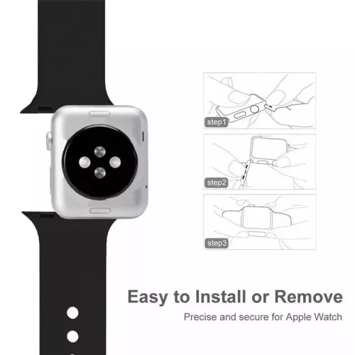Apple Watch szíj Szilikon 38/40/41/42mm(Series 10) - mustársárga
