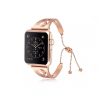 Apple Watch 38/ 40/ 41 mm karkötő formájú V2 fém óraszíj rosegold színű Alphajack