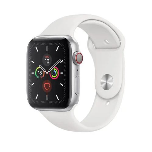 Apple Watch (42/44/45mm) szilikon óraszíj fehér színű Alphajack